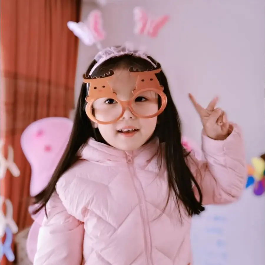 可爱的圣诞眼镜
